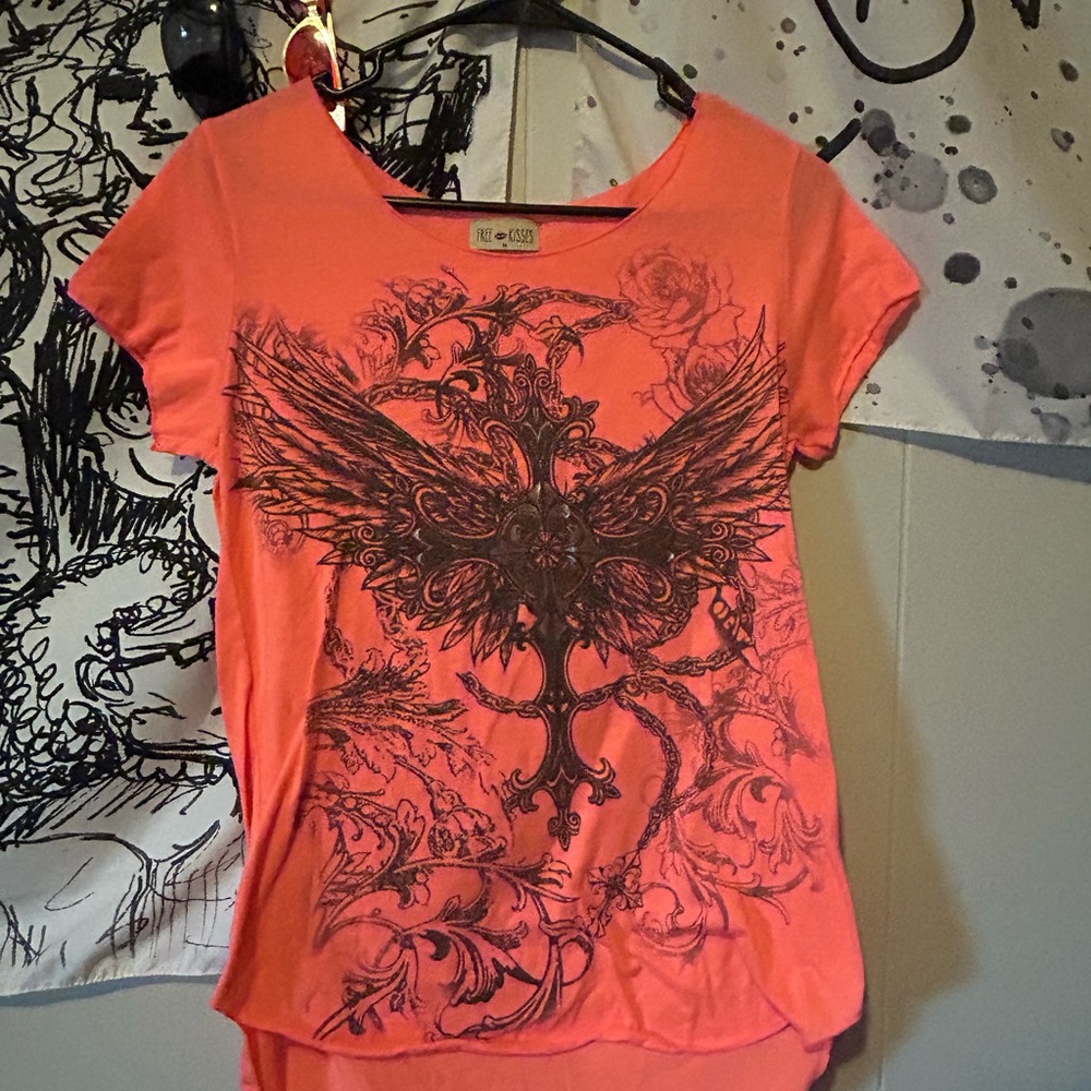 Women's Orange Graphic Tee